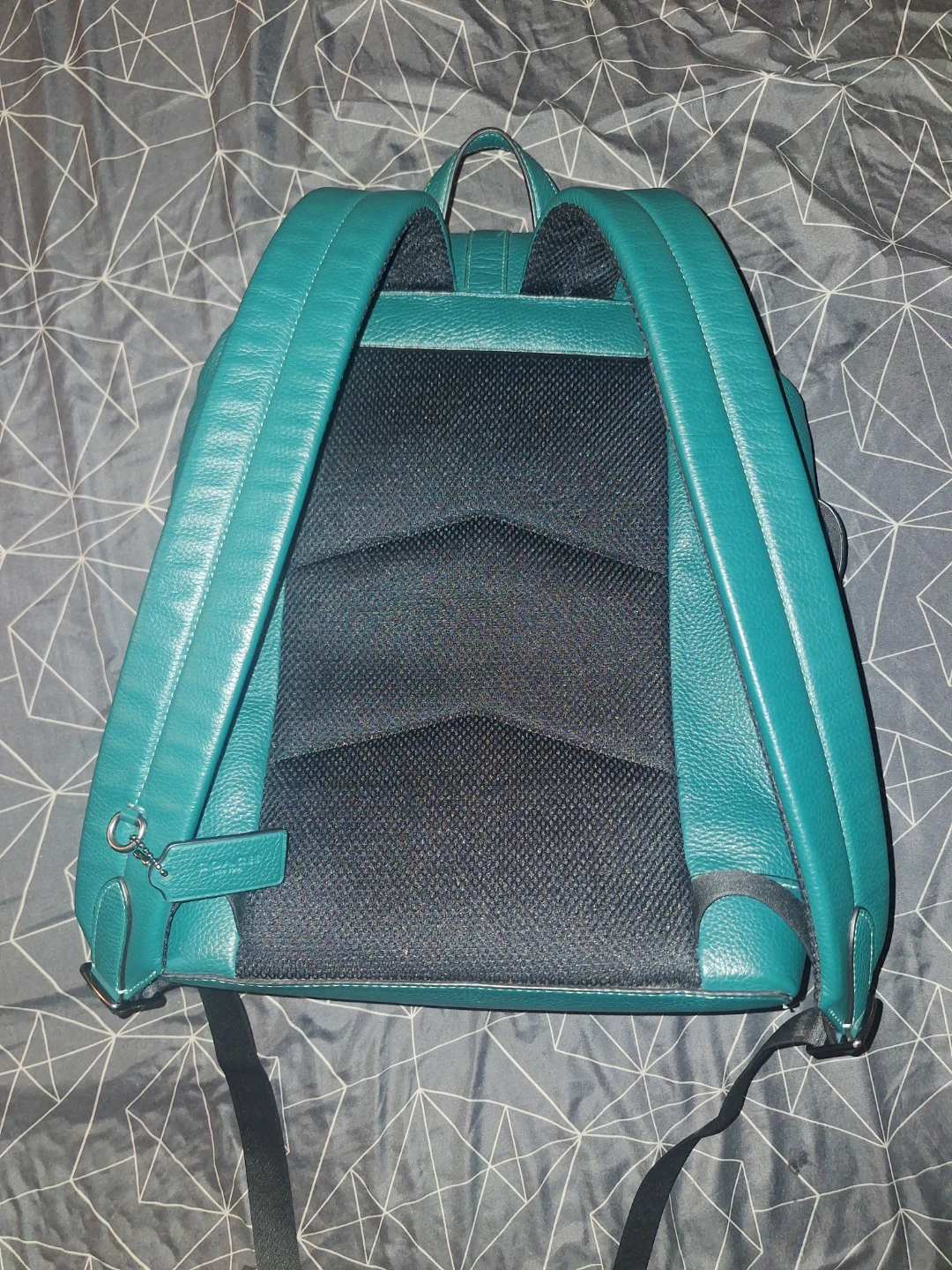 Teal Leather Coach Backpack - photo 4