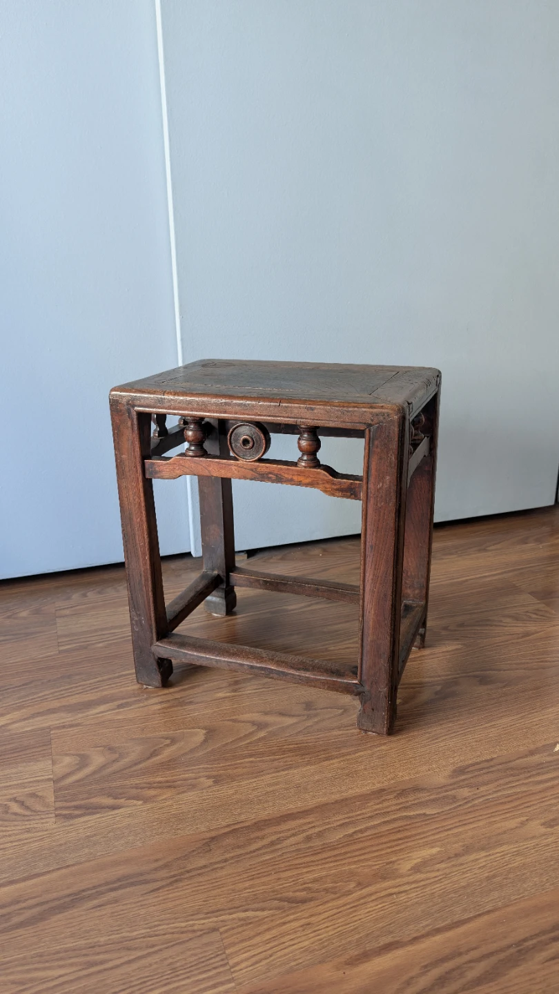 Antique Wooden Stool - photo 2
