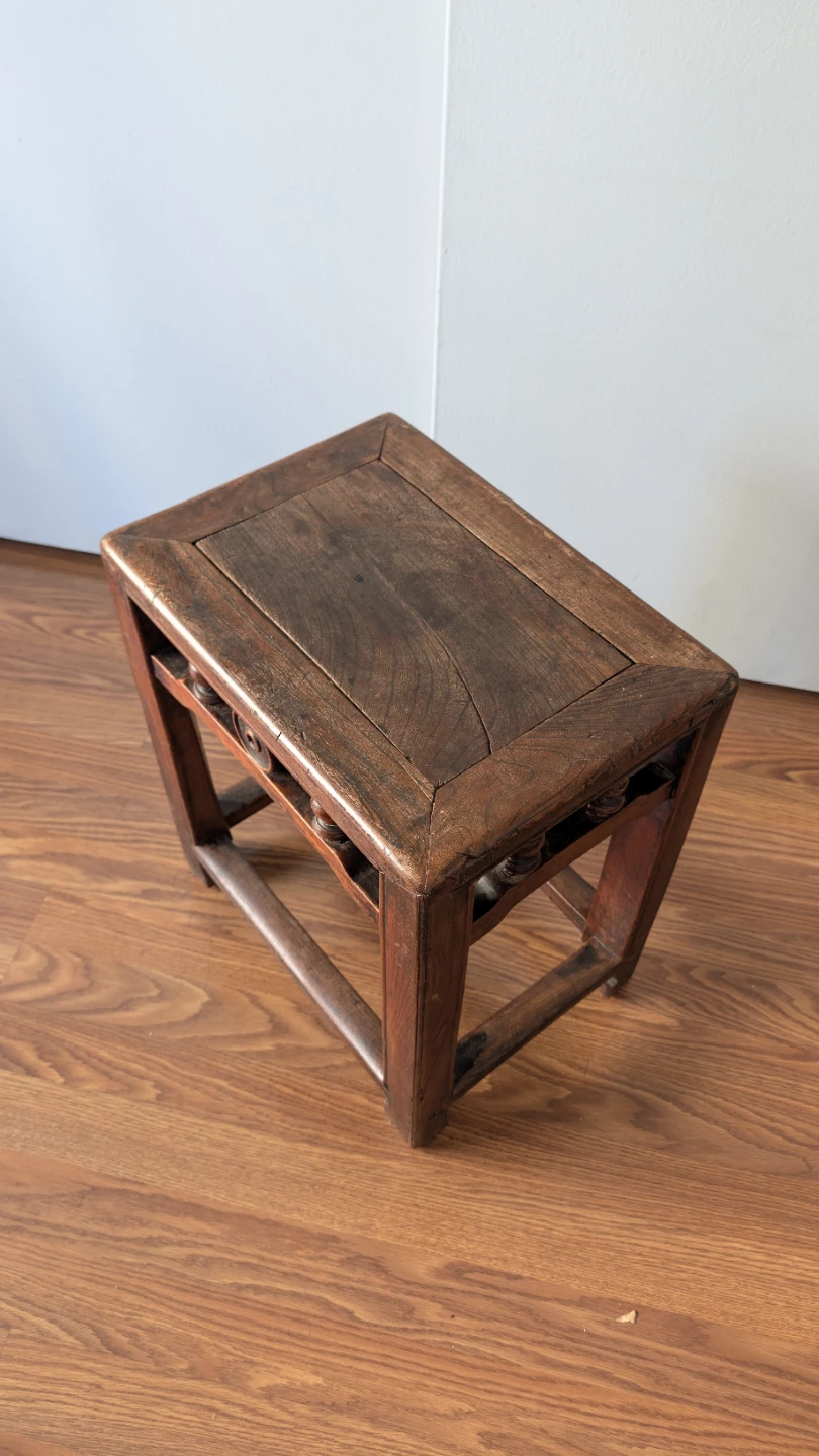 Antique Wooden Stool - photo 4