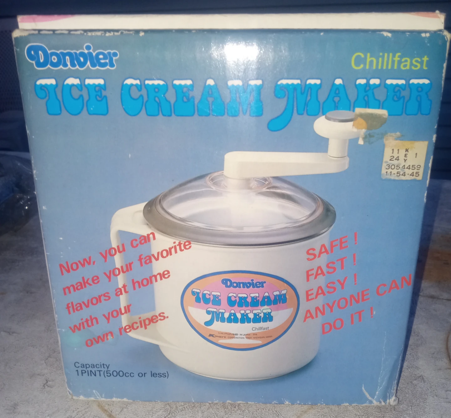 Donvier Chillfast Ice Cream Maker - No Electricity Needed