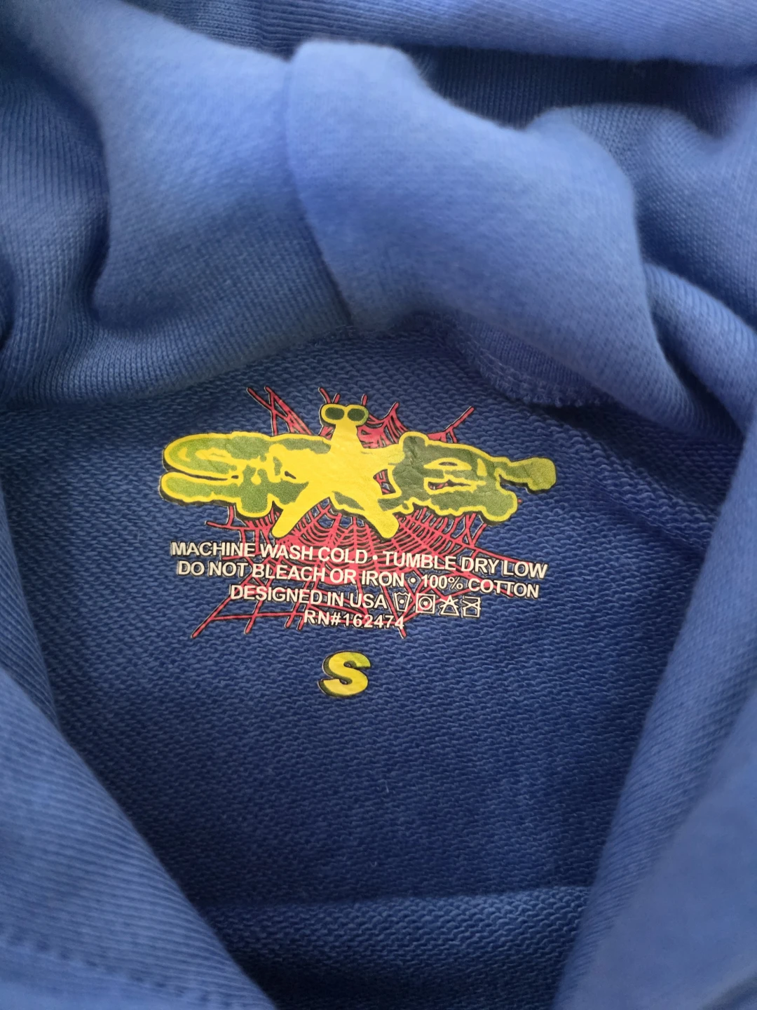 Spider Worldwide Hoodie Blue Size S - photo 2