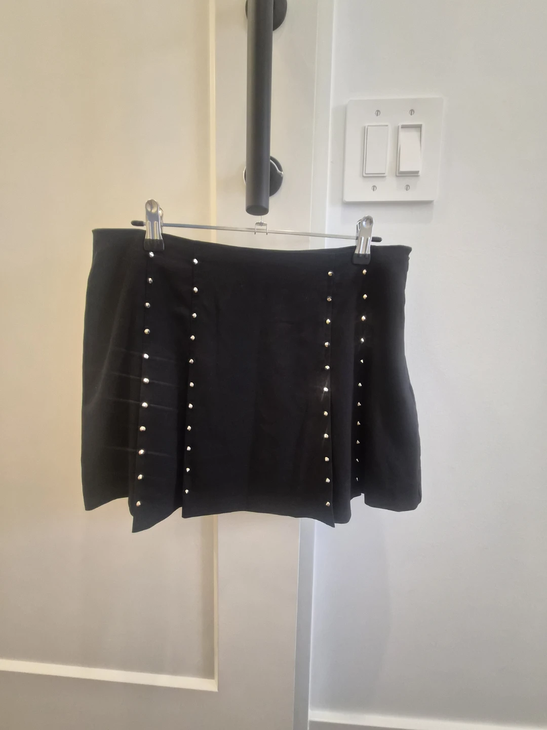 Zara Black Studded Mini Skirt