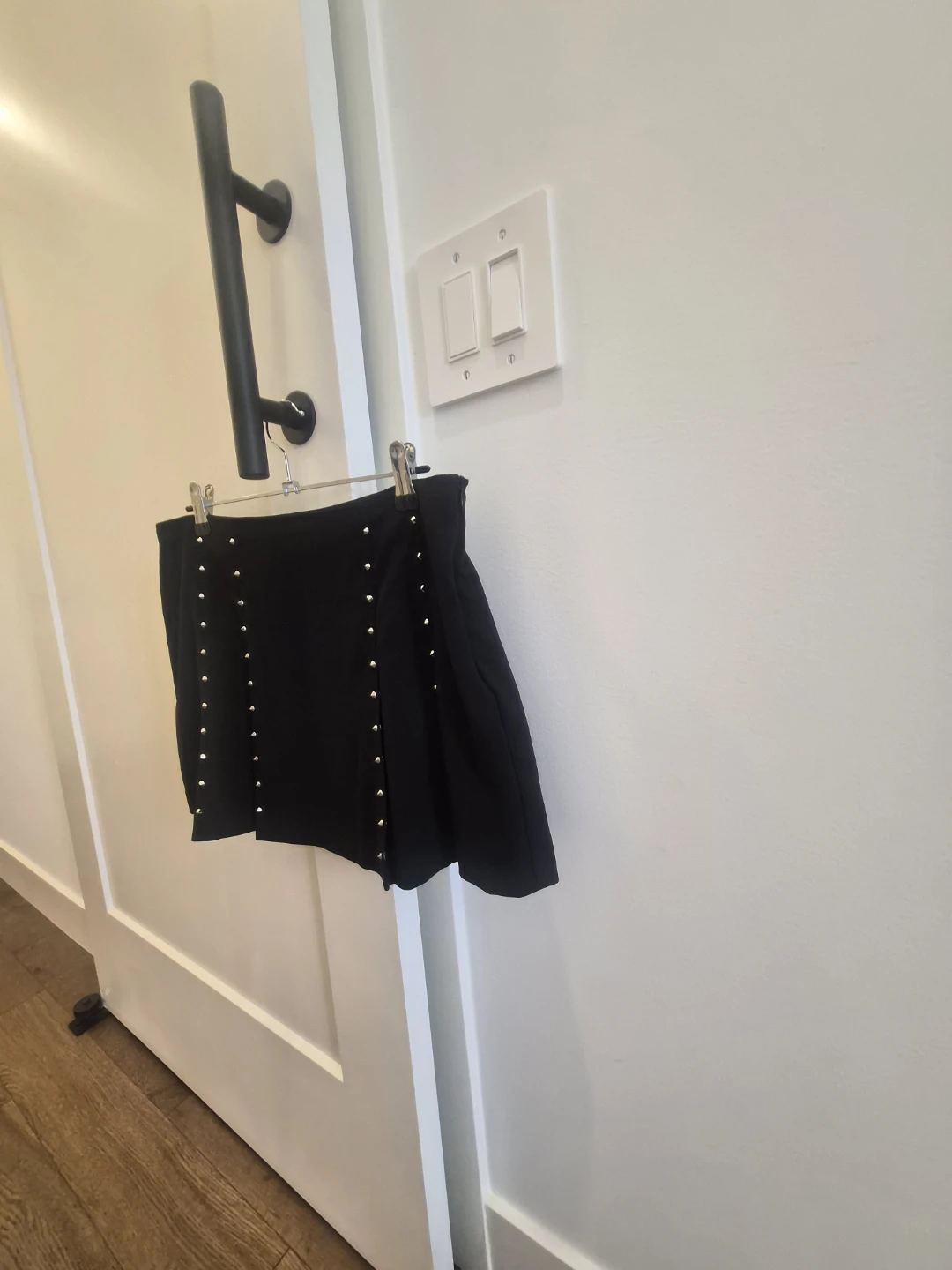 Zara Black Studded Mini Skirt - photo 2
