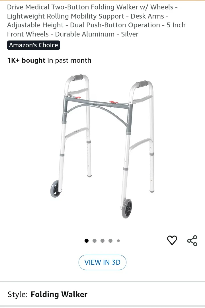 Folding Walker with Wheels