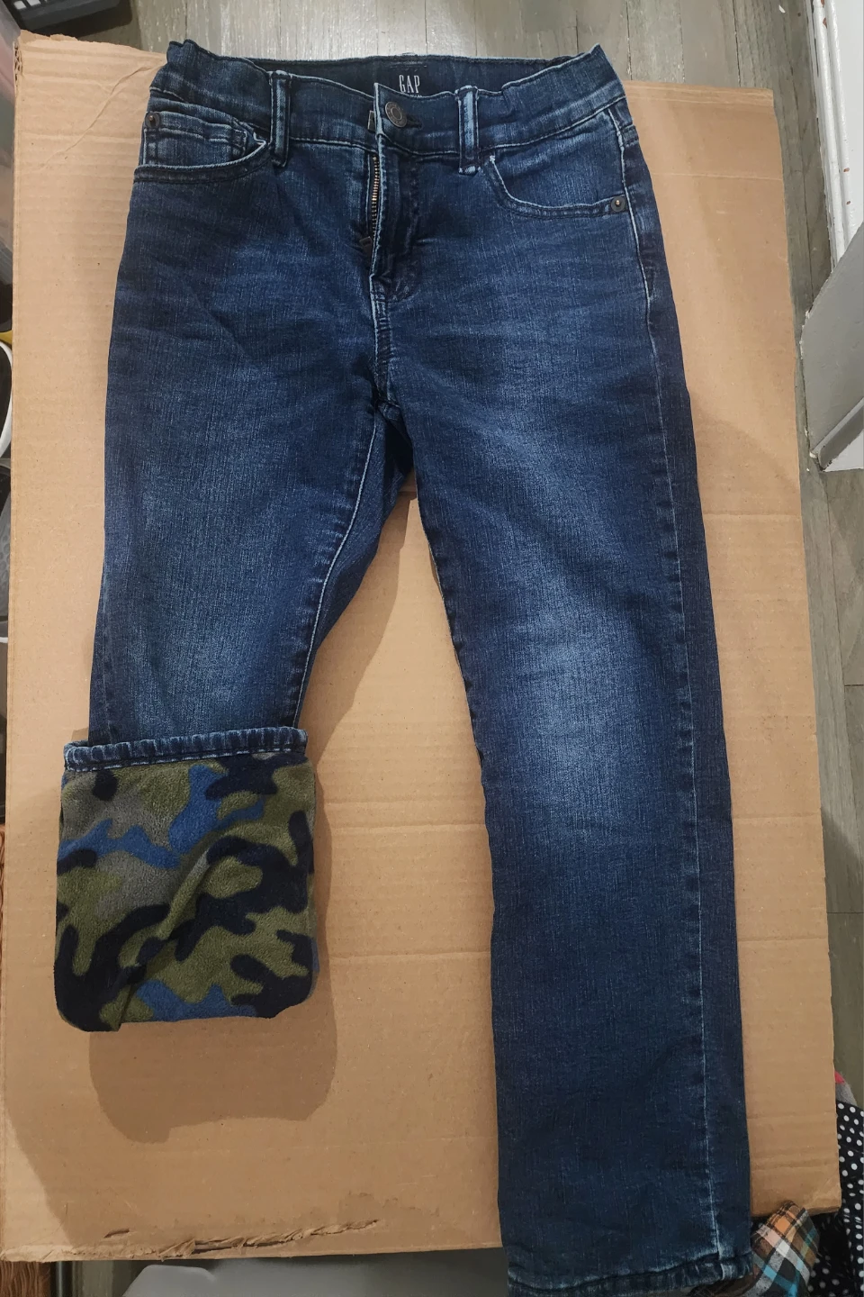 GAP Kids Denim Jeans with Fleece Lining - Size 8 - photo 4