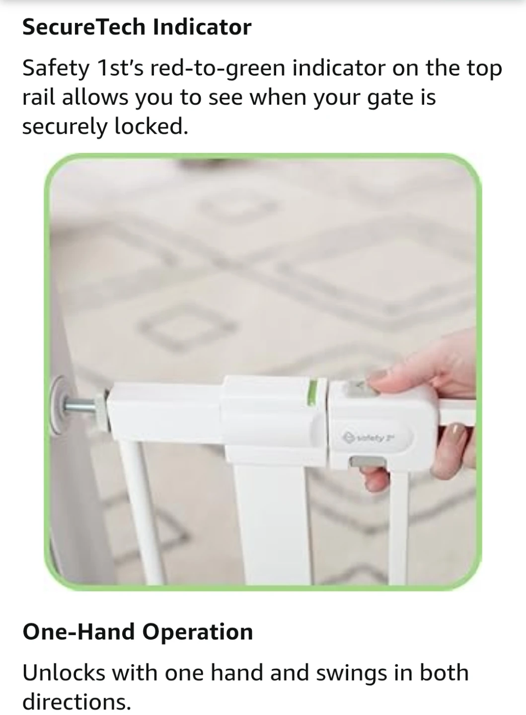 Safety 1st Easy Install Walk Thru Gate - photo 3