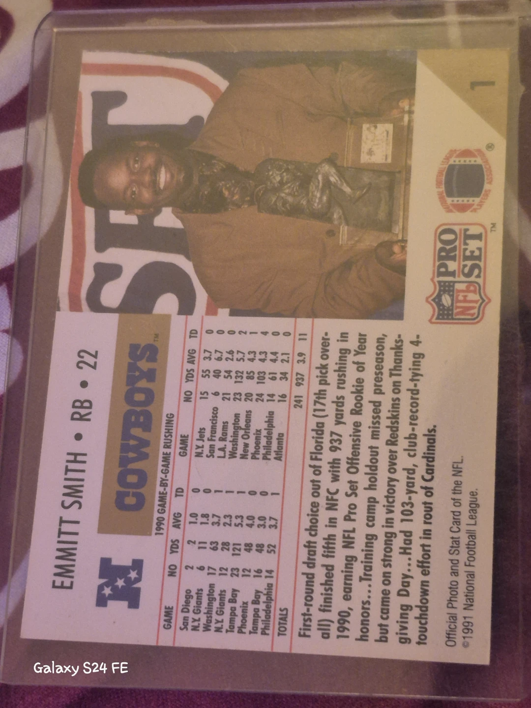 1990 Pro Set offensive ROY - photo 2