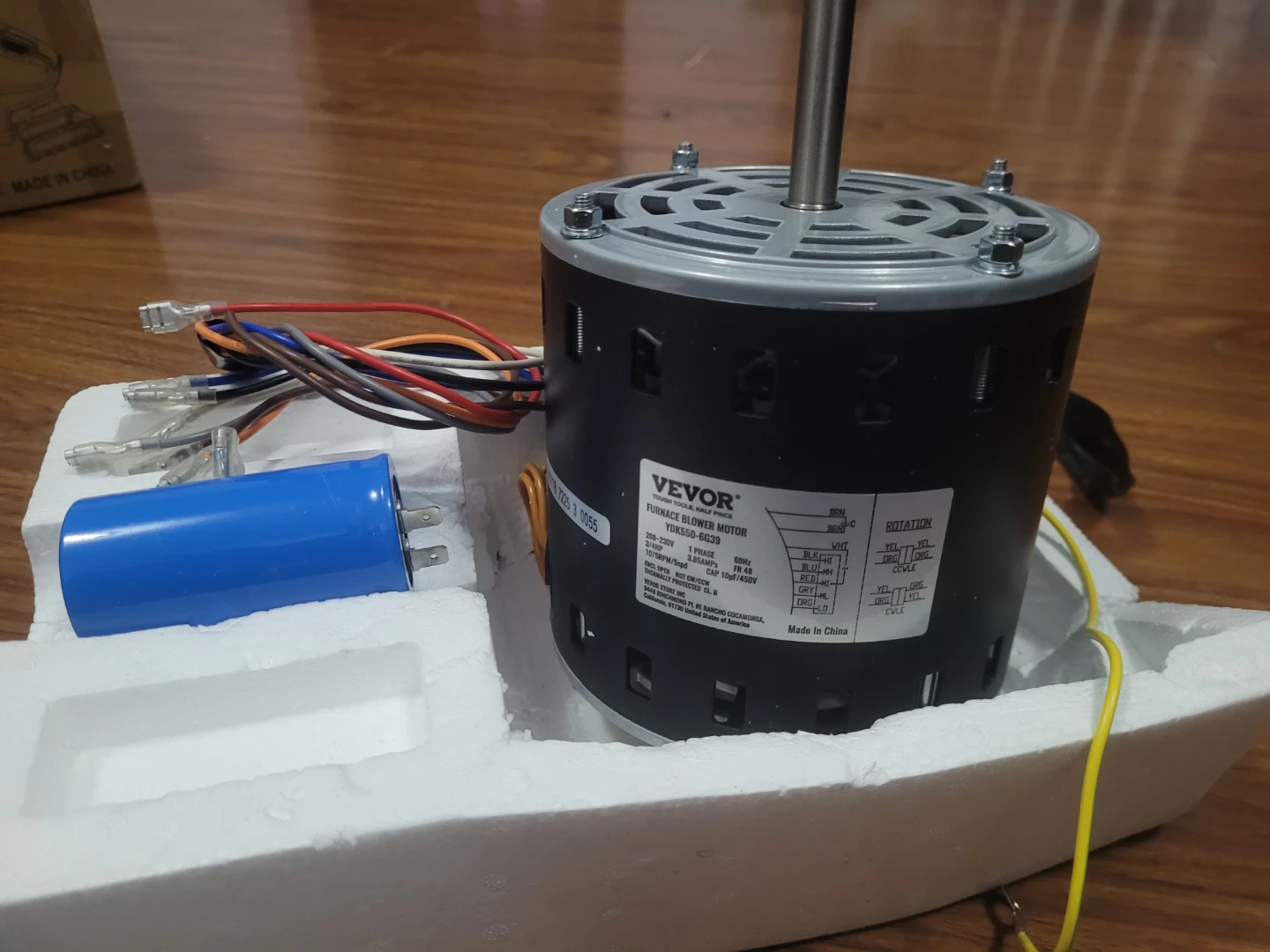 VEVOR Furnace Blower Motor YDX550-6G39 - photo 4