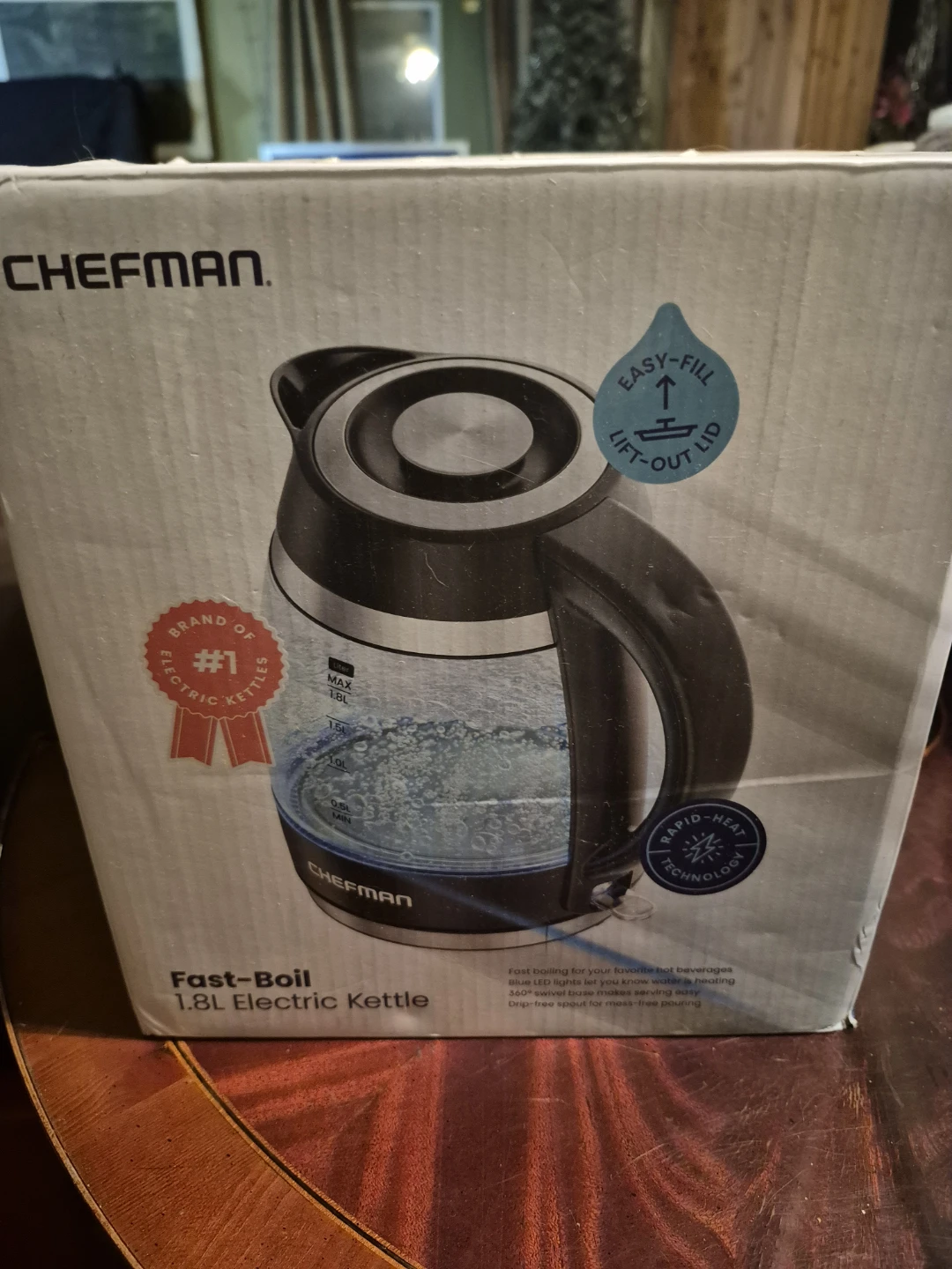 Chefman Fast-Boil 1.8L Electric Kettle