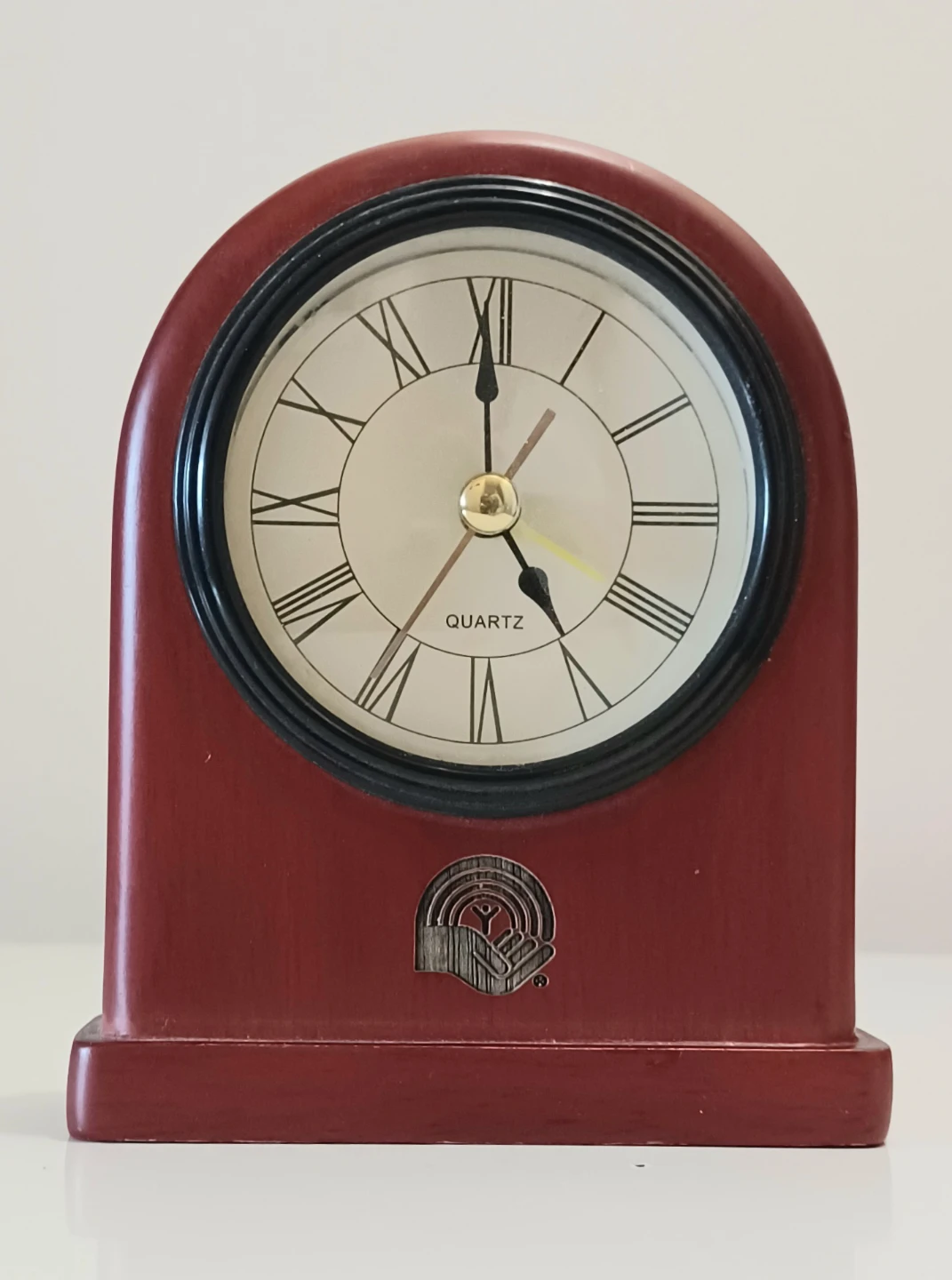 Quartz Rosewood Arch Alarm Clock