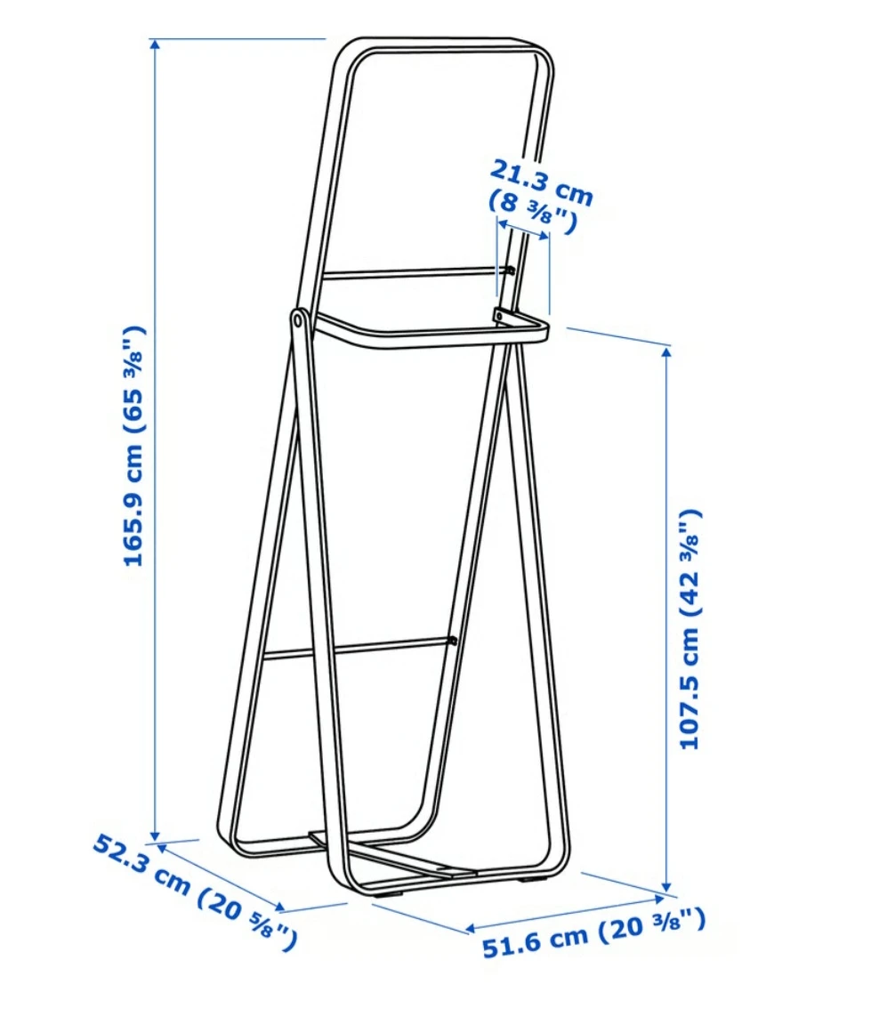 IKEA NISSAFORS Mirror with Clothes Rack - photo 4