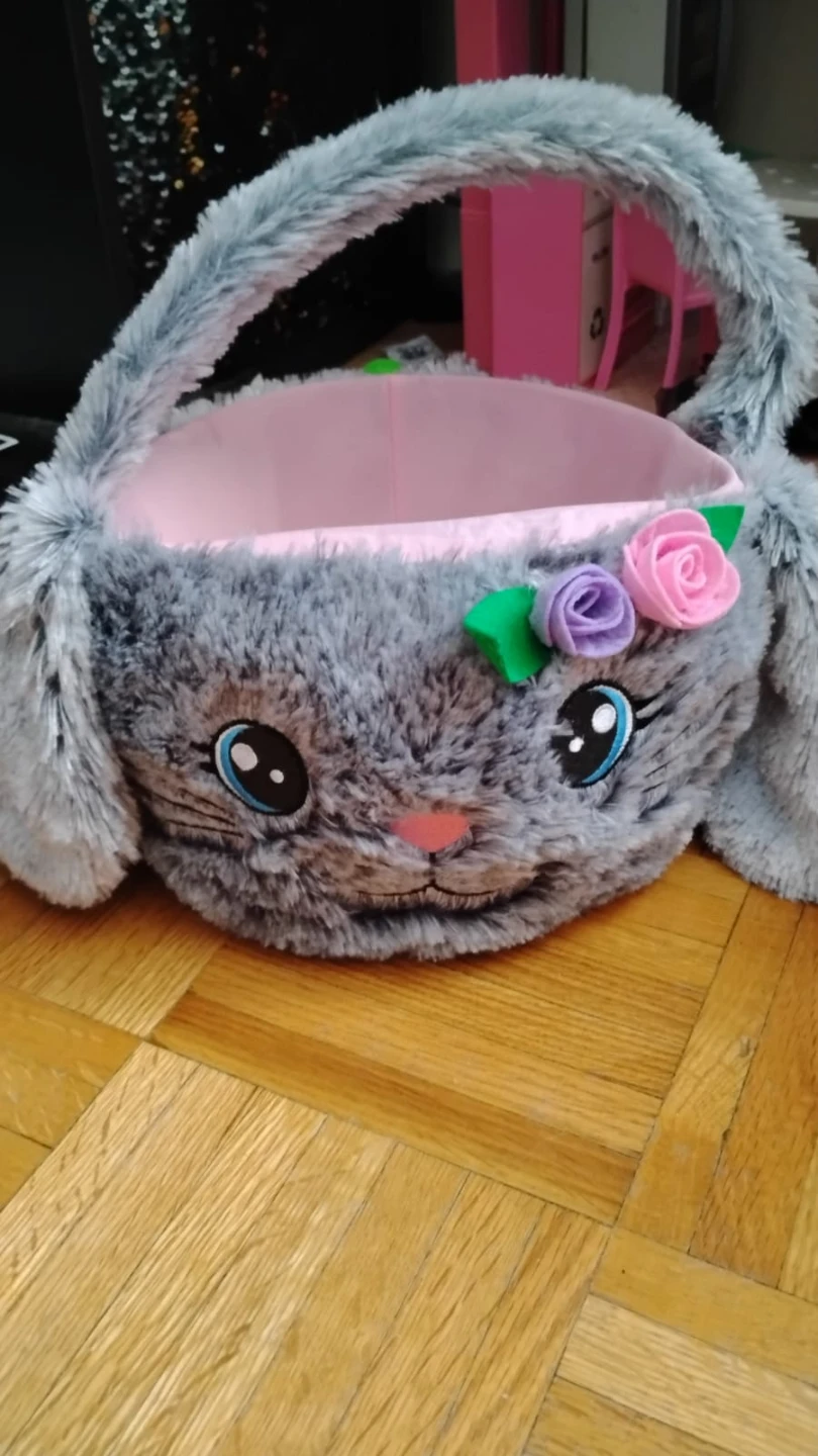 Plush Bunny Easter Basket