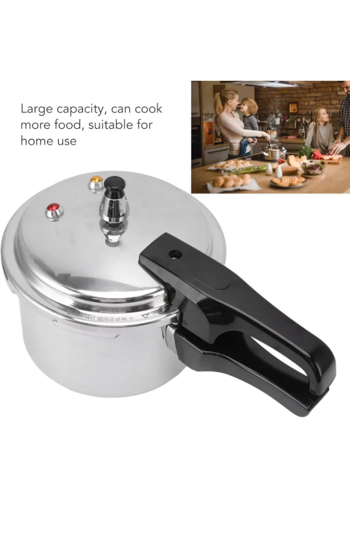 Stainless Steel Pressure Cooker 7.1 inch Diameter - photo 2