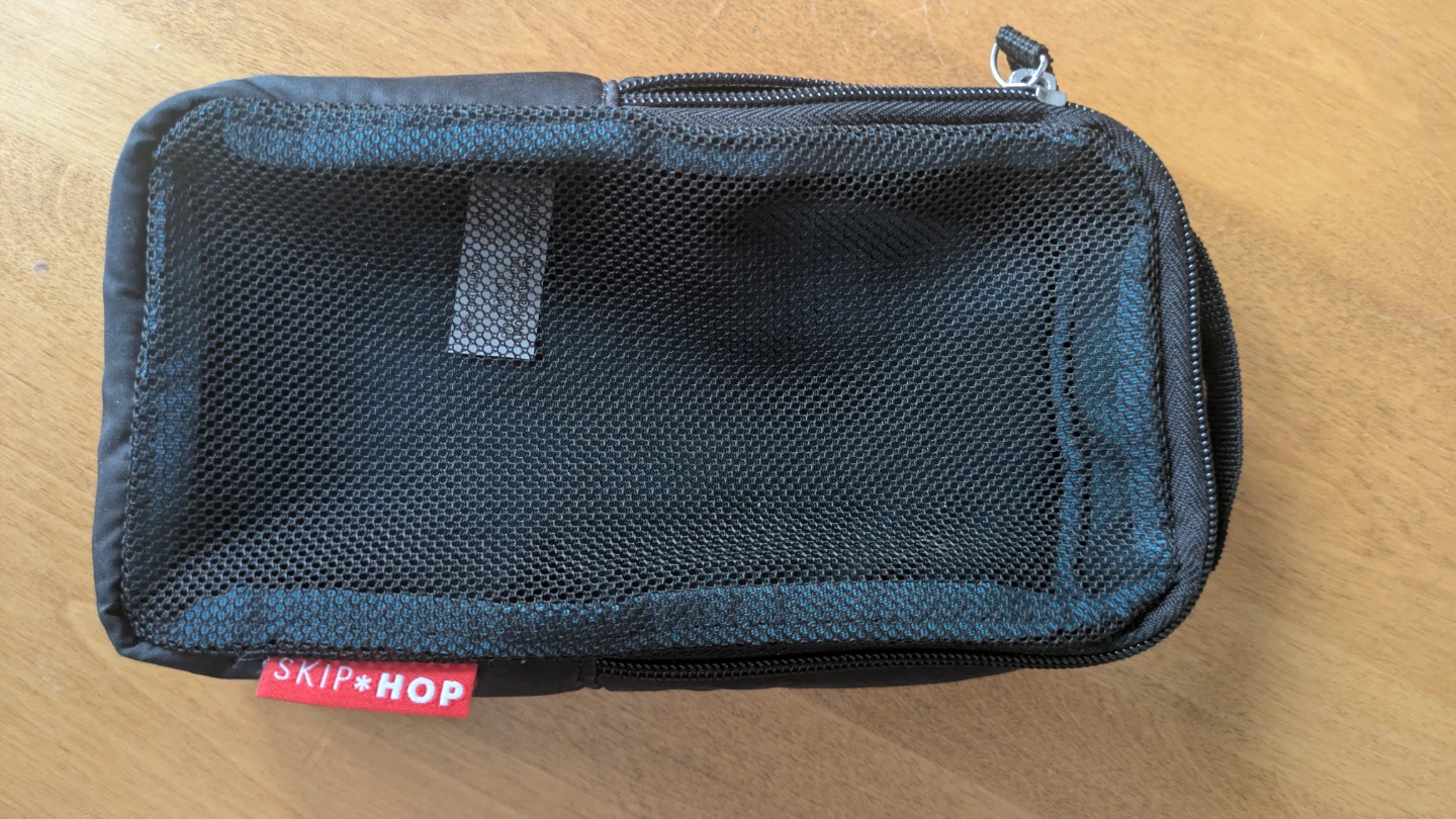Skip Hop Black Mesh Organizer Pouch Bag