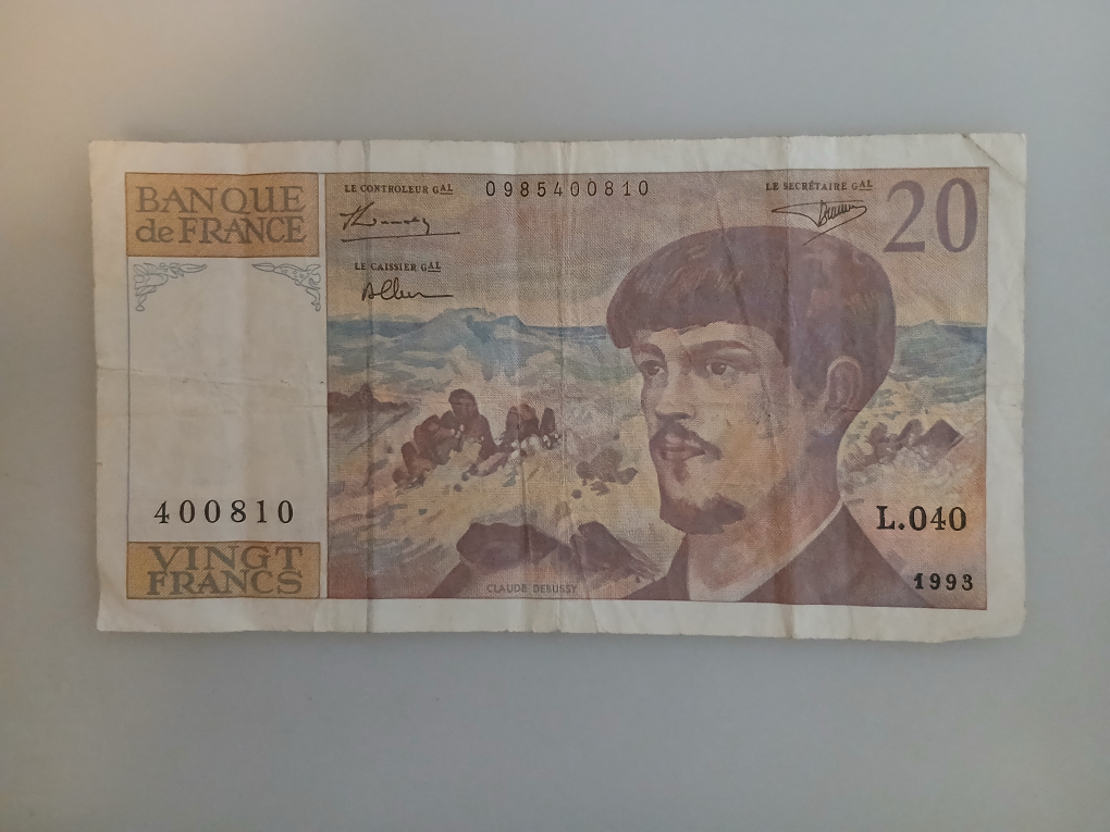 Banque de France 20 Francs Banknote - photo 2