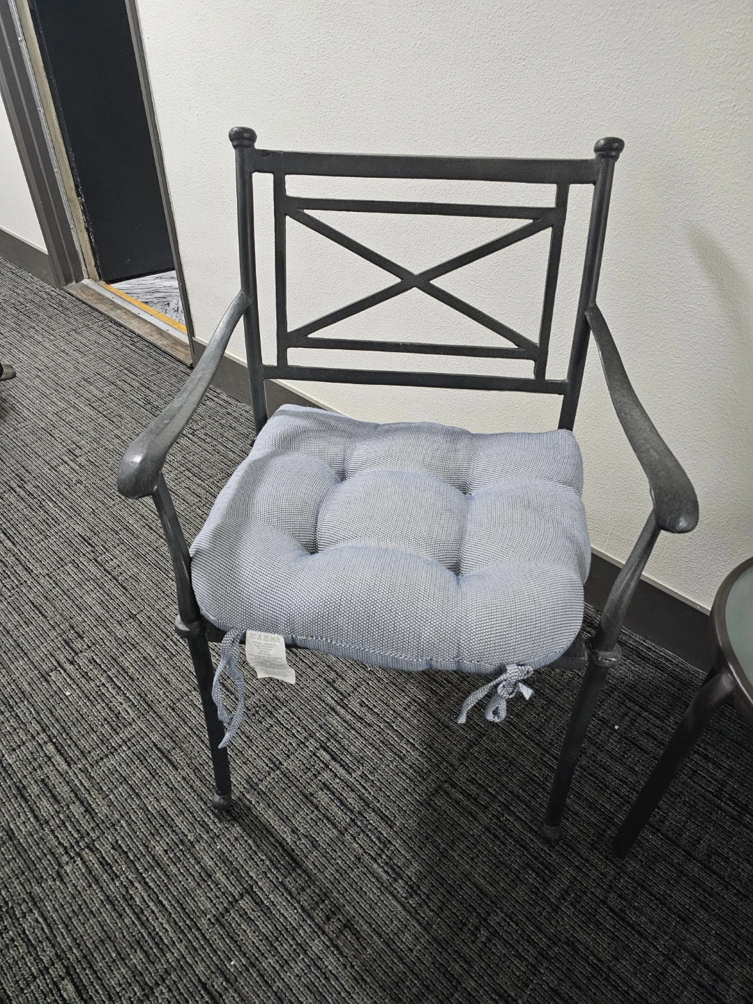 Metal Outdoor Bistro Set 2 Chairs and Table - photo 2