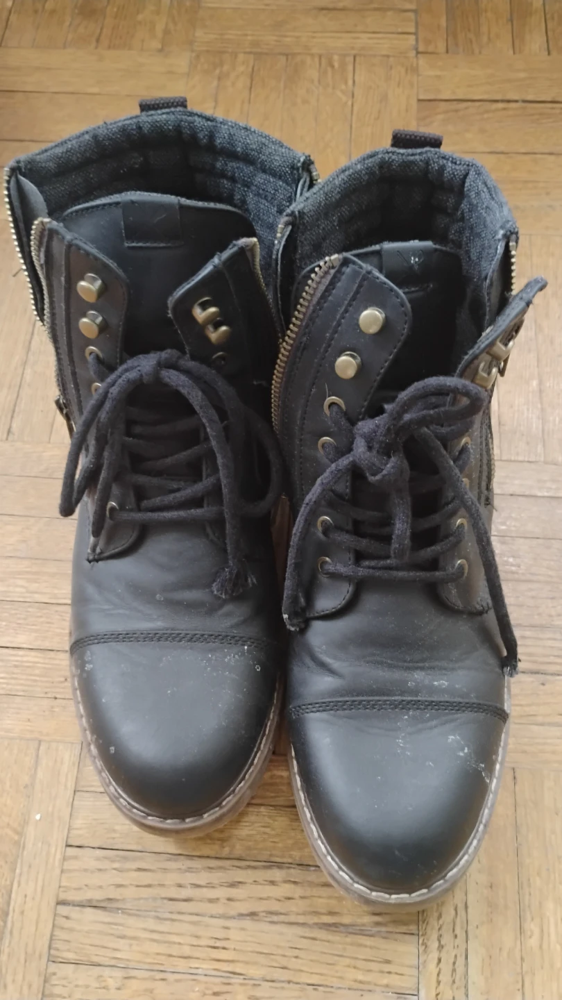 Denver Hayes Black Combat Boots