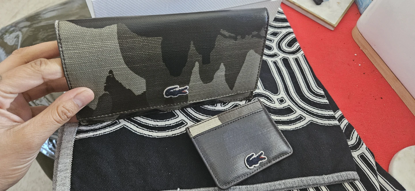 Lacoste Camouflage Wallet and Card Holder Set - photo 2
