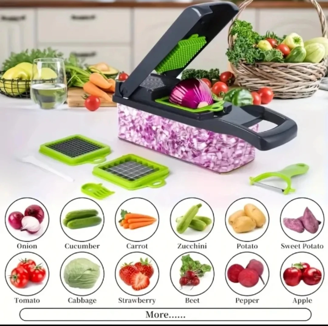 1-Piece Vegetable Chopper and Slicer Set