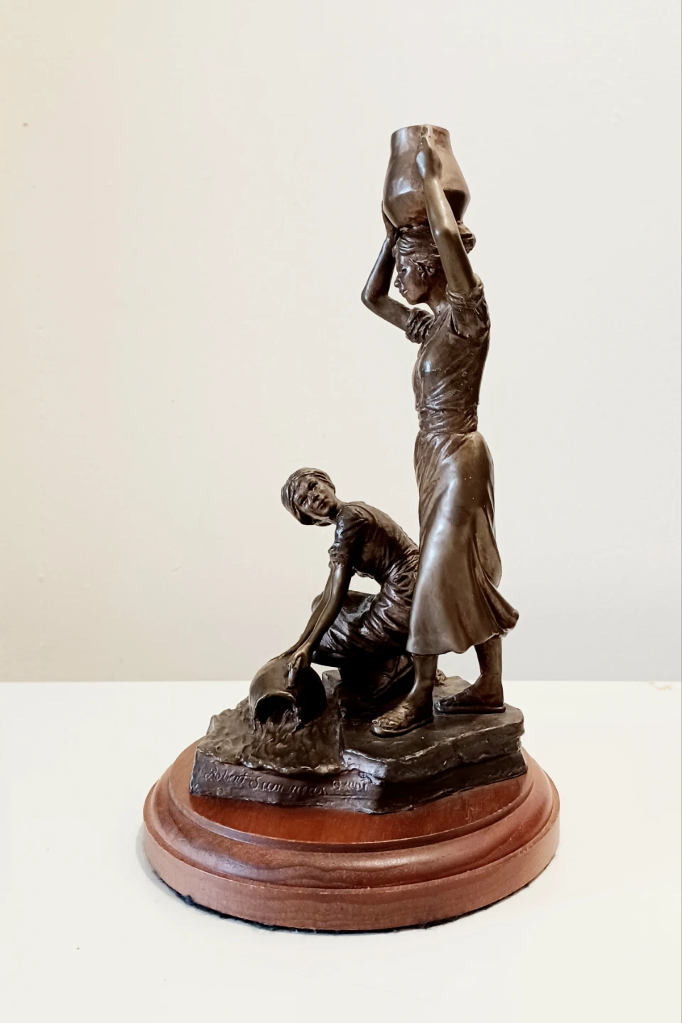 Vtg Bronze Signed Robert Summers Statue - photo 2