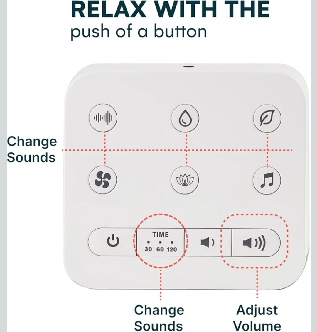 30 Sound White Noise Machine - Brown - photo 4