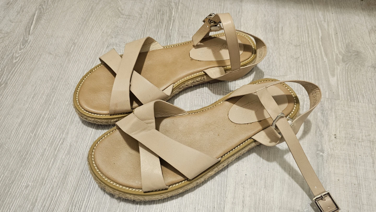 Beige Strappy Sandals-Women's Size 6 - photo 2