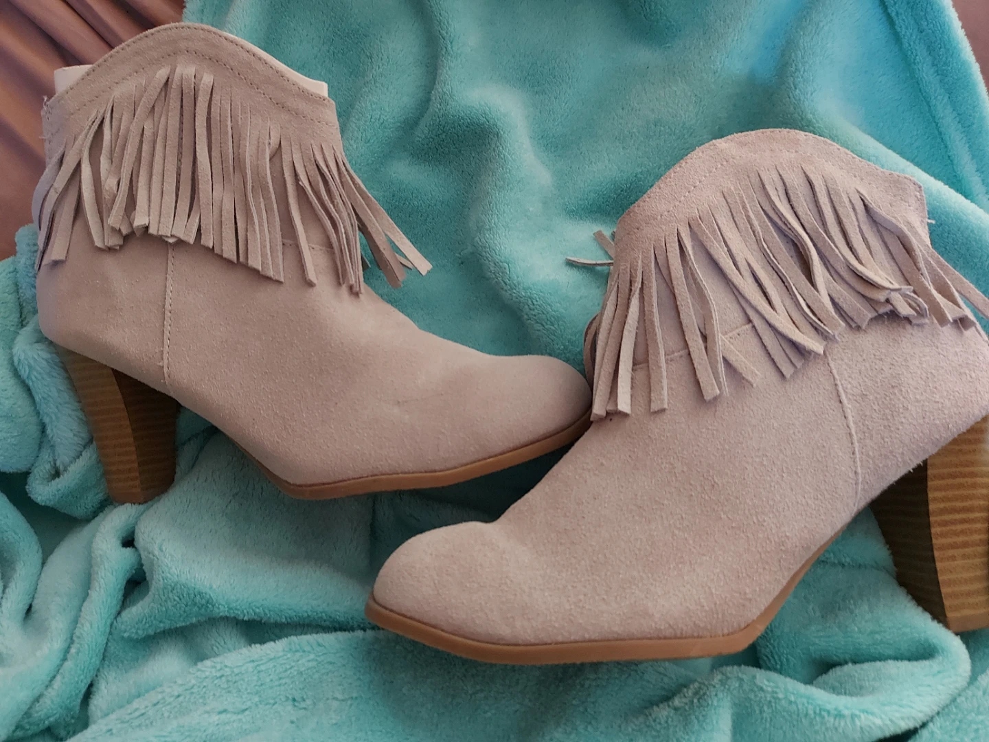 Fringe Ankle Boots - Size 8 - photo 2