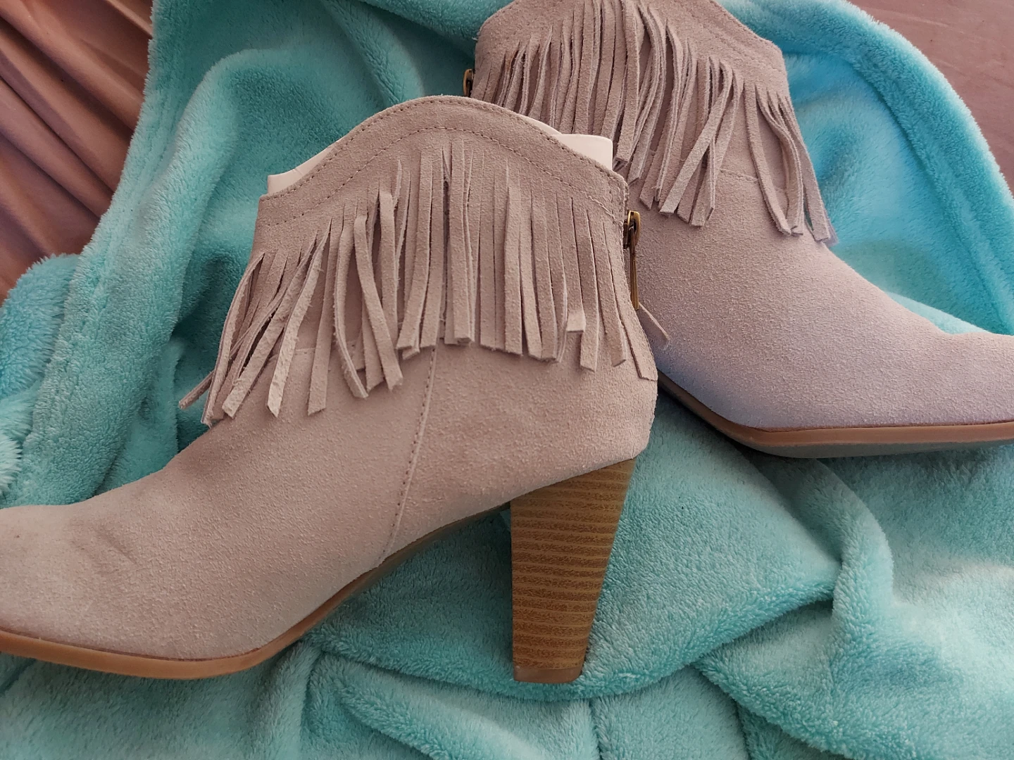 Fringe Ankle Boots - Size 8 - photo 3