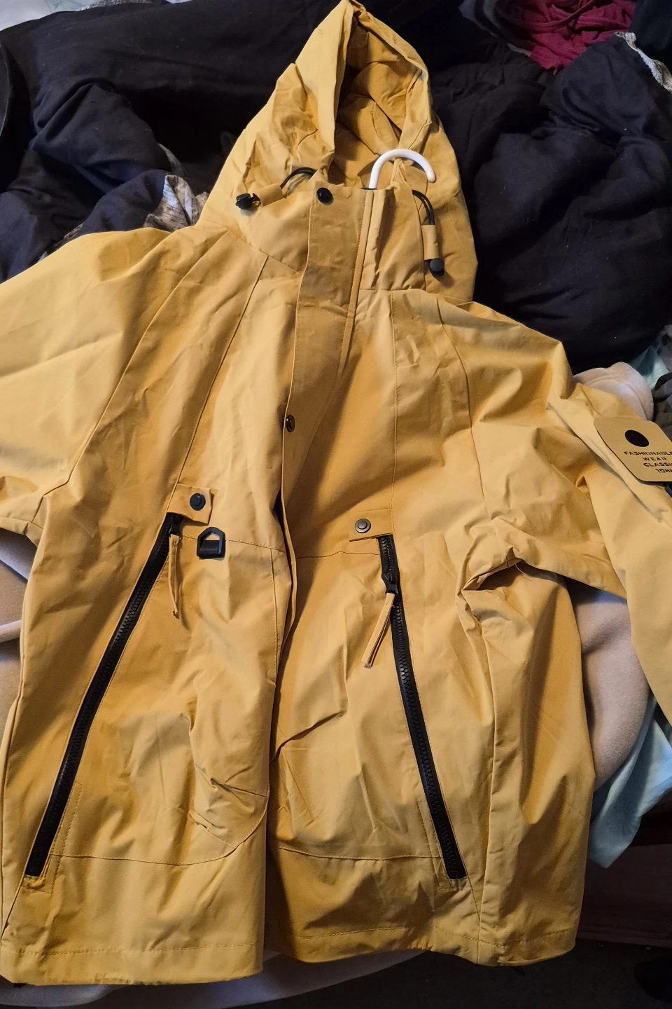 Yellow Hooded Jacket