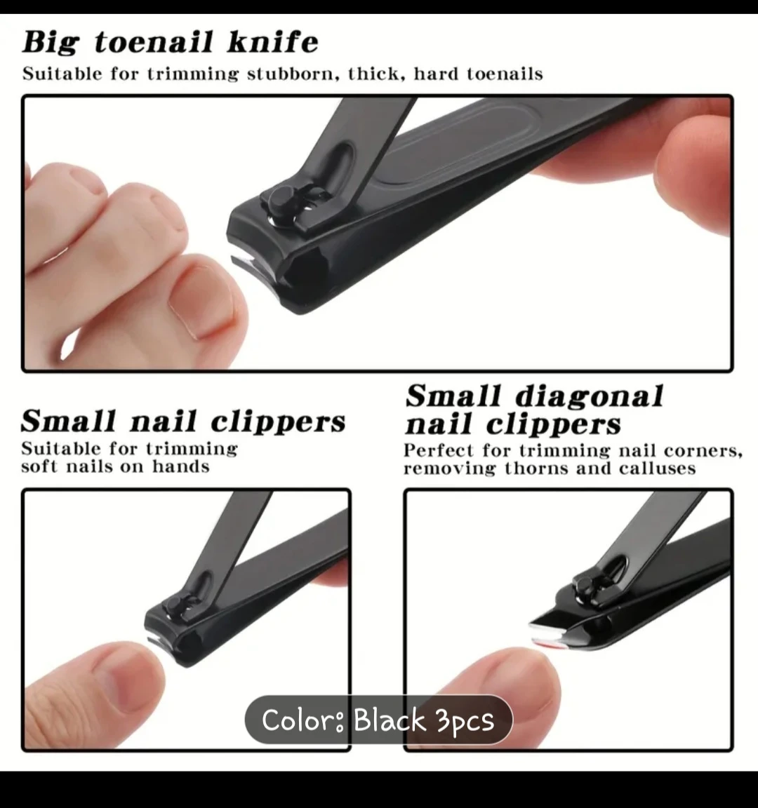 Black Nail Clippers Set✨️💅 - photo 5