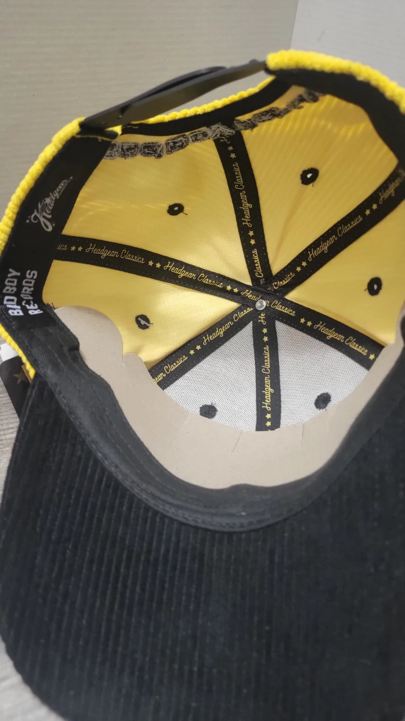 Bad Boy Classics Yellow & Black Corduroy Snapback Hat - photo 5