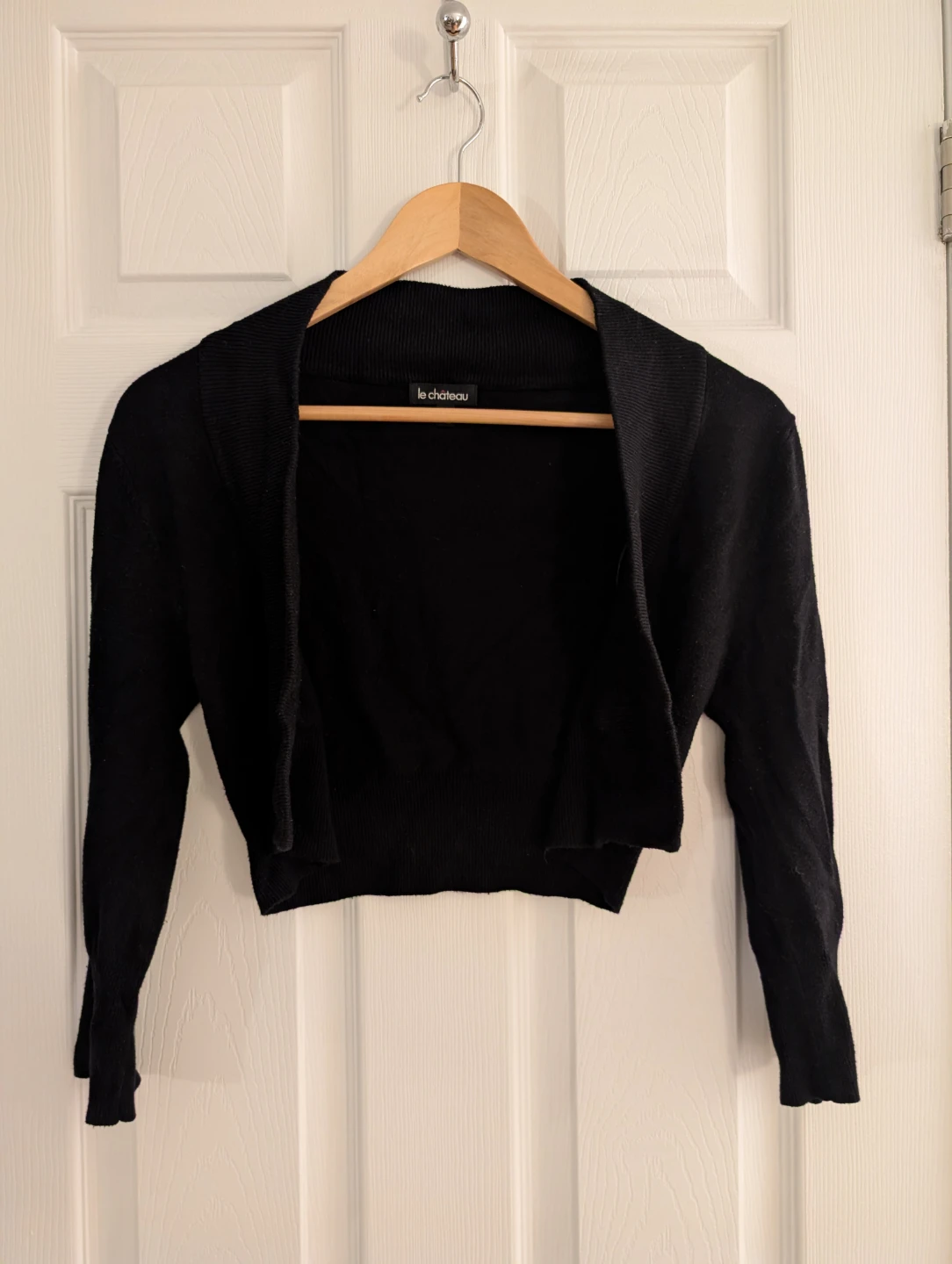 Le Château Black Cropped Cardigan - photo 2