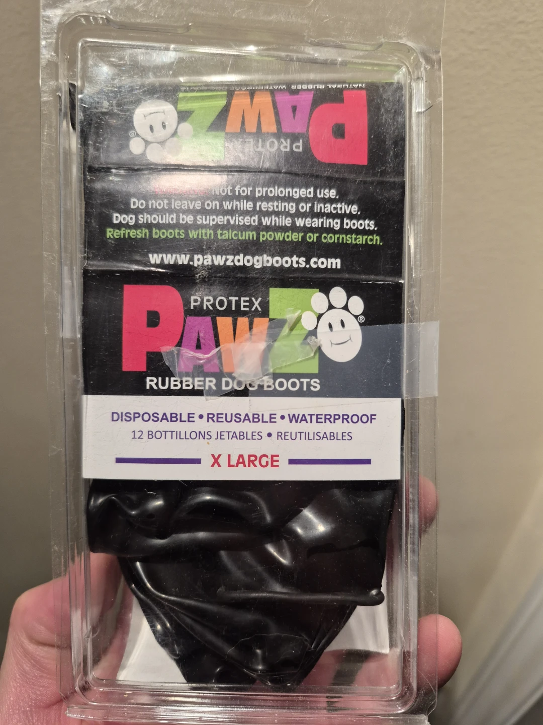 Pawz Protex Rubber Dog Boots - X Large
