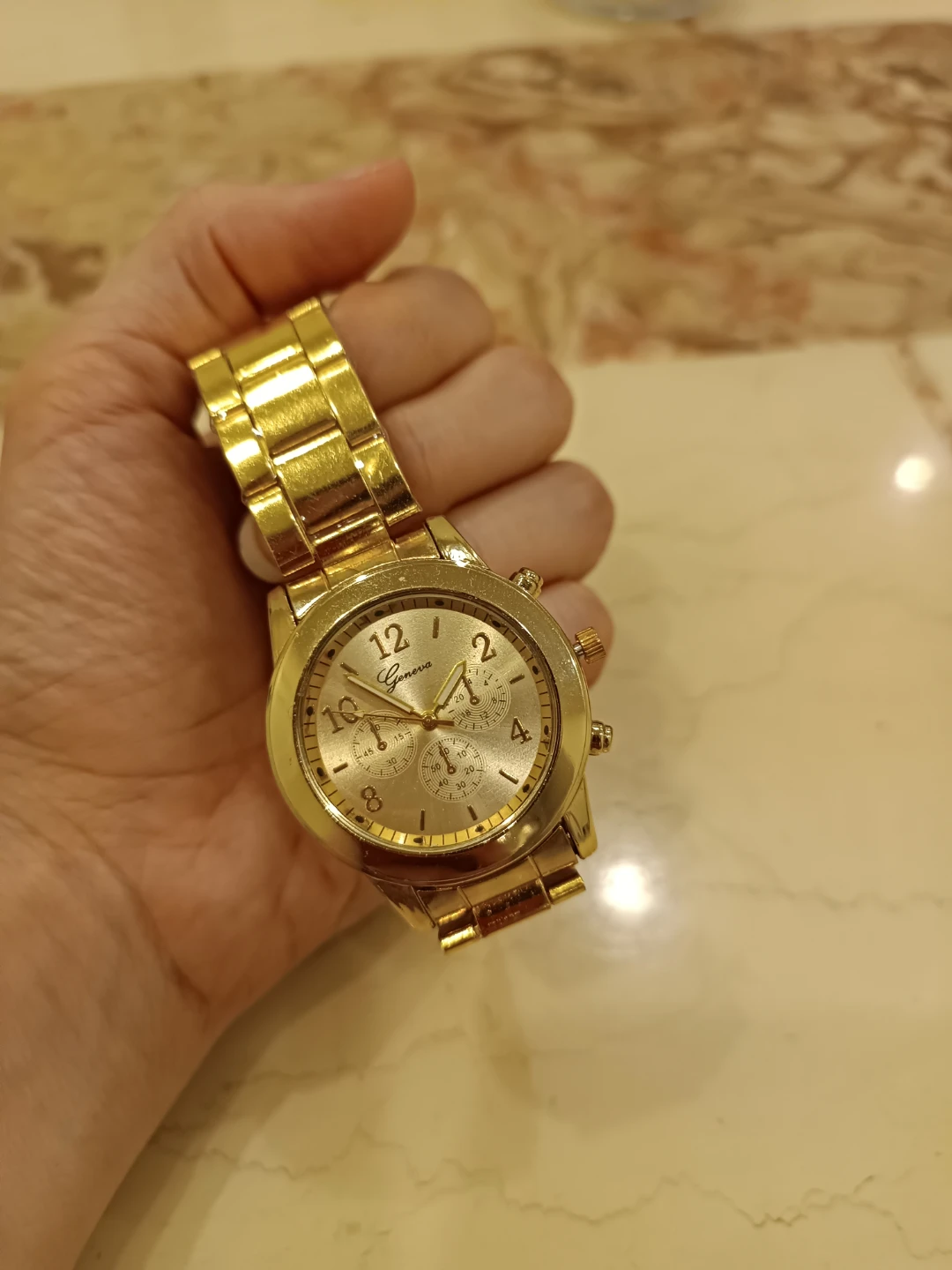 Gold Tone Chronograph Watch - photo 3