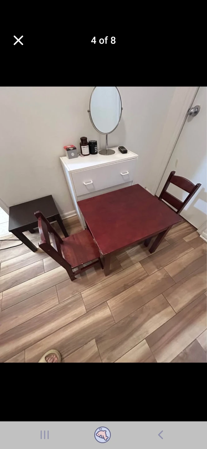 Wooden Kids Table and Chairs Set - photo 4
