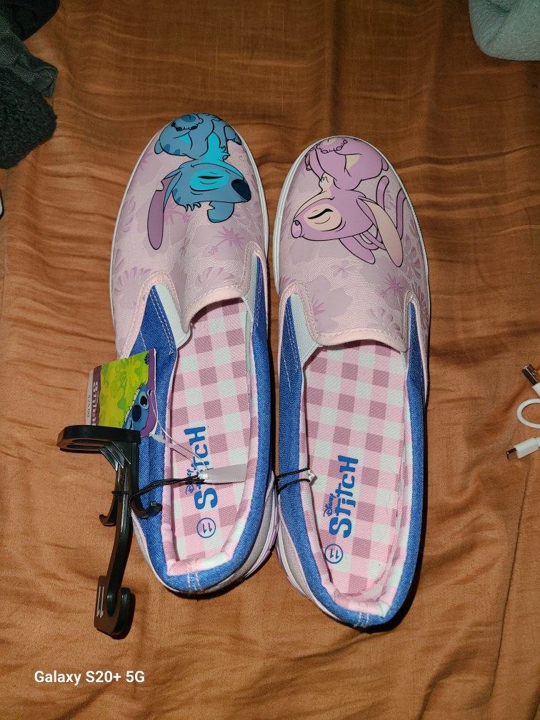 Disney Stitch Slip-On Shoes - Blue & Pink - Size 11 - photo 5