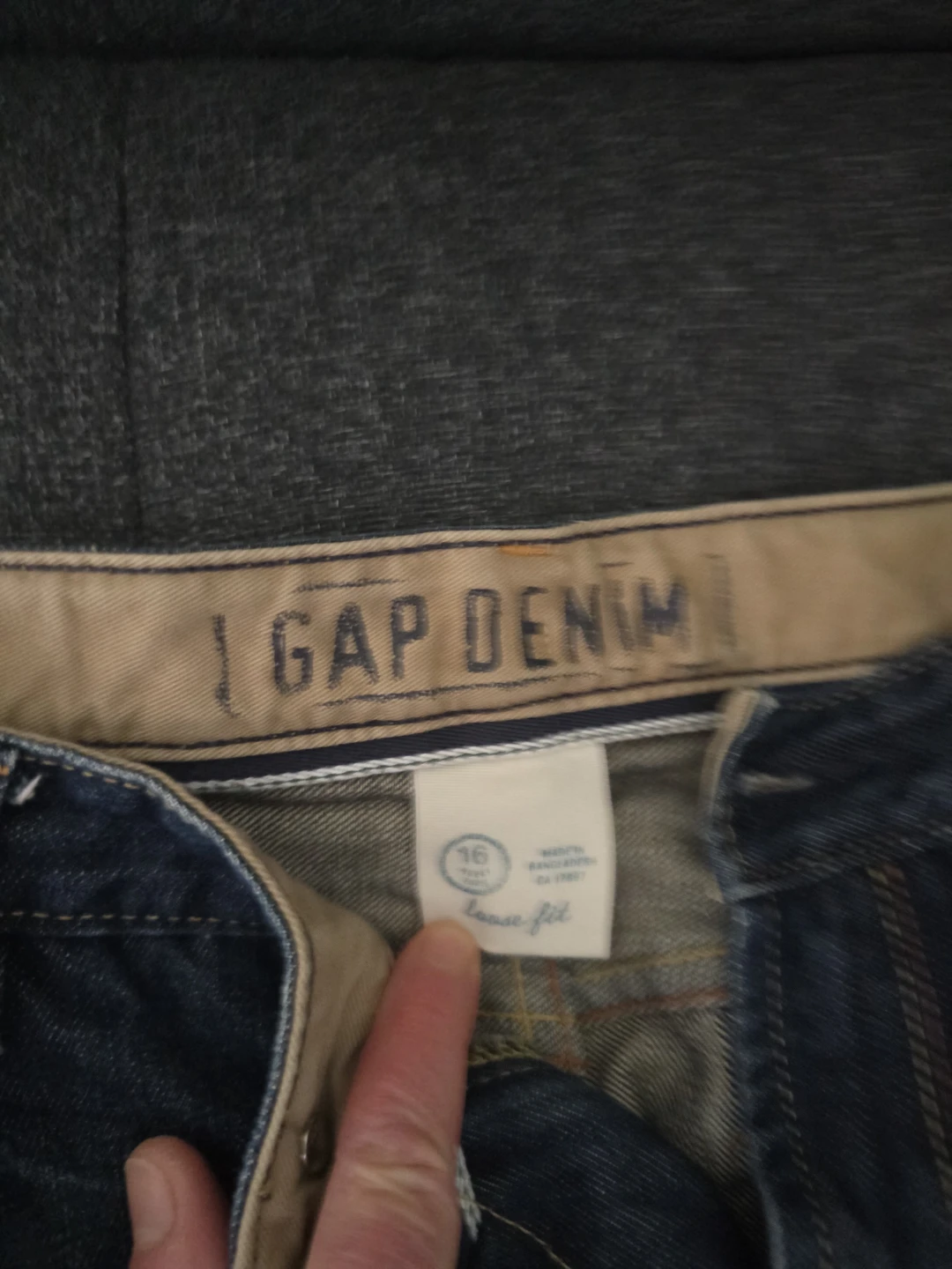 Gap Denim Jeans Size 16 Loose Fit - photo 3