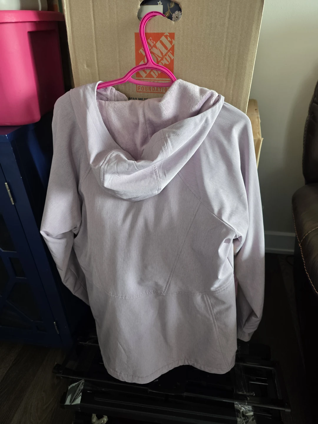 Kirkland Signature Light Purple Zip-Up Hoodie - photo 2