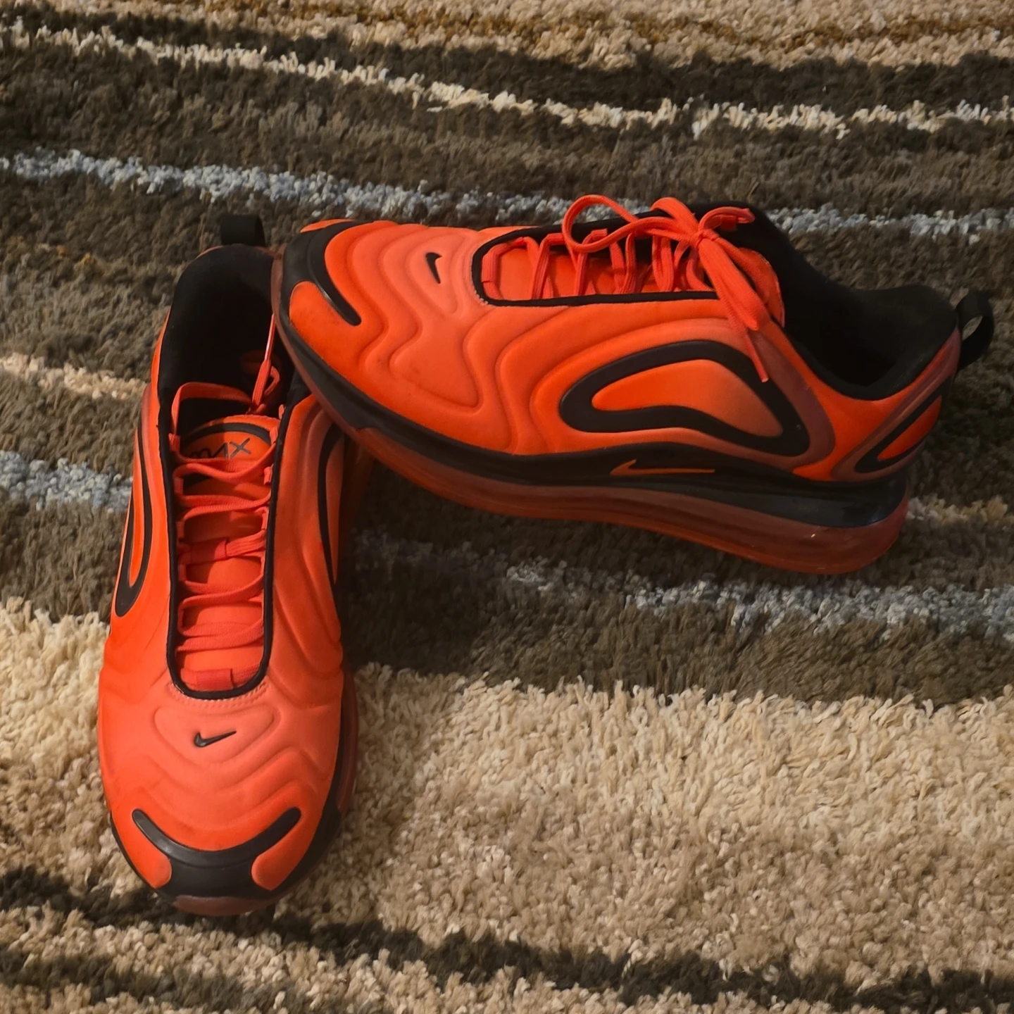 Nike Air Max 720 Orange Black Sneakers - photo 3