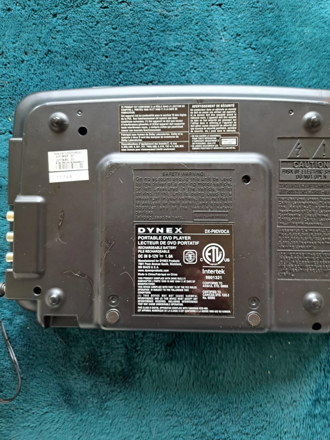 Dynex Portable DVD Player - photo 3