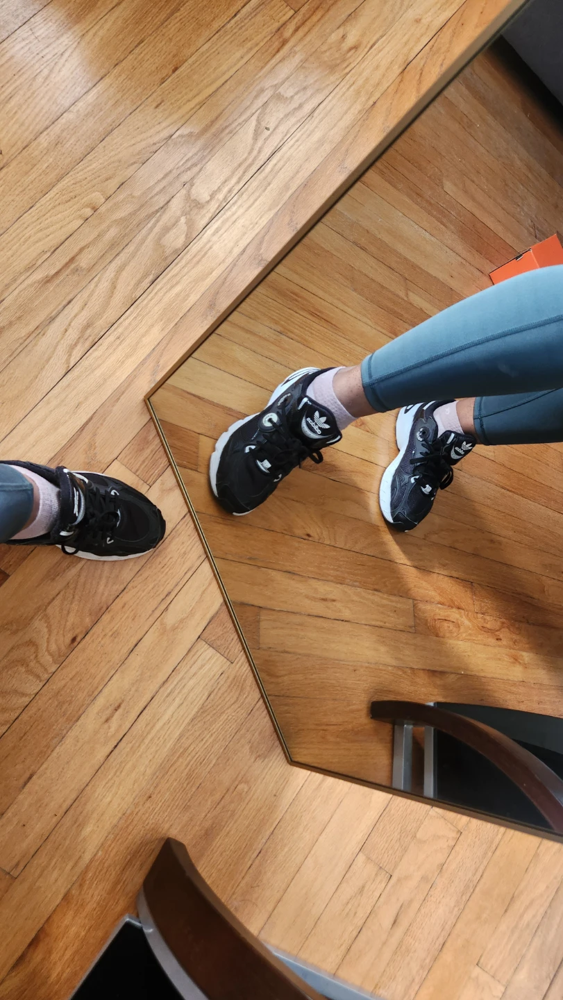  Adidas Astir sneakers in the Core Black and Cloud White