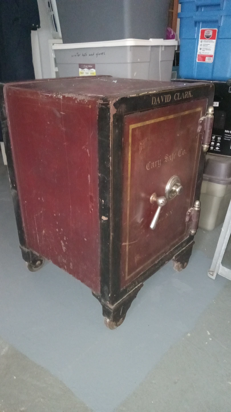 A bank safe from the 1930s.