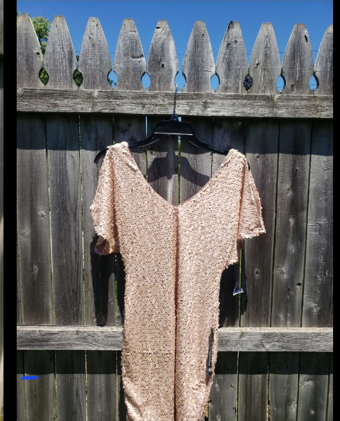 Women's champagne Sequin Dress