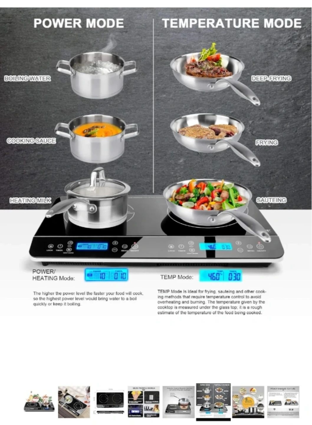 Double Induction Cooktop