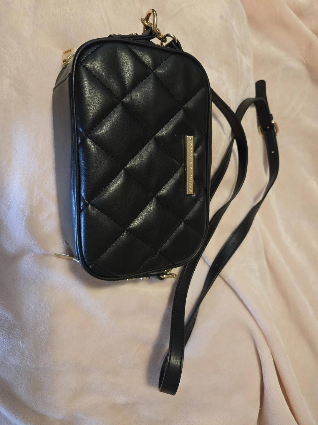 Black Quilted Crossbody Bag