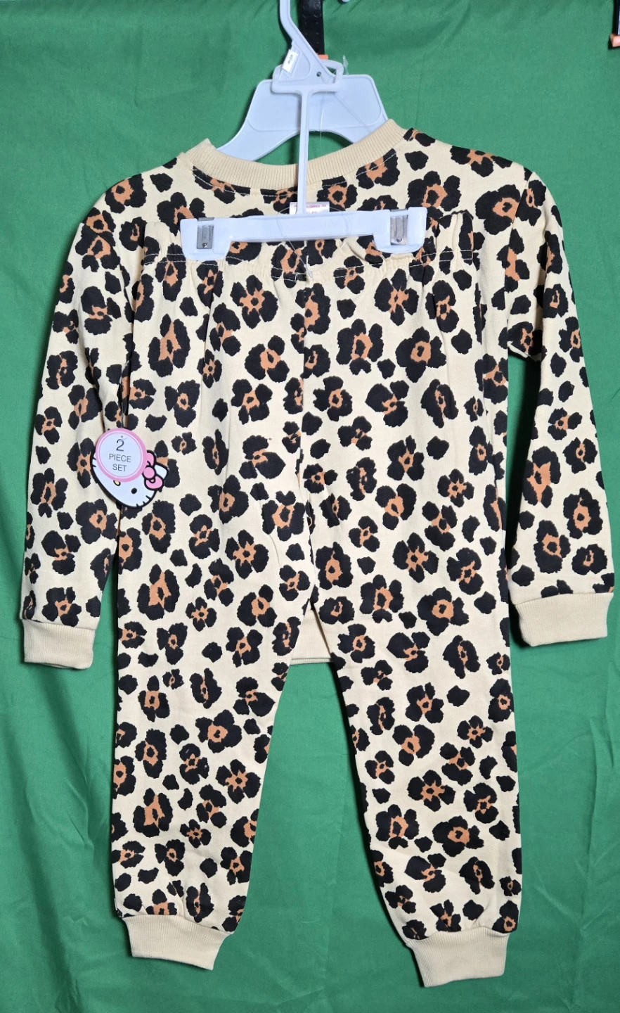 Hello Kitty Toddler Girls Leopard Print Pajama Set - photo 2
