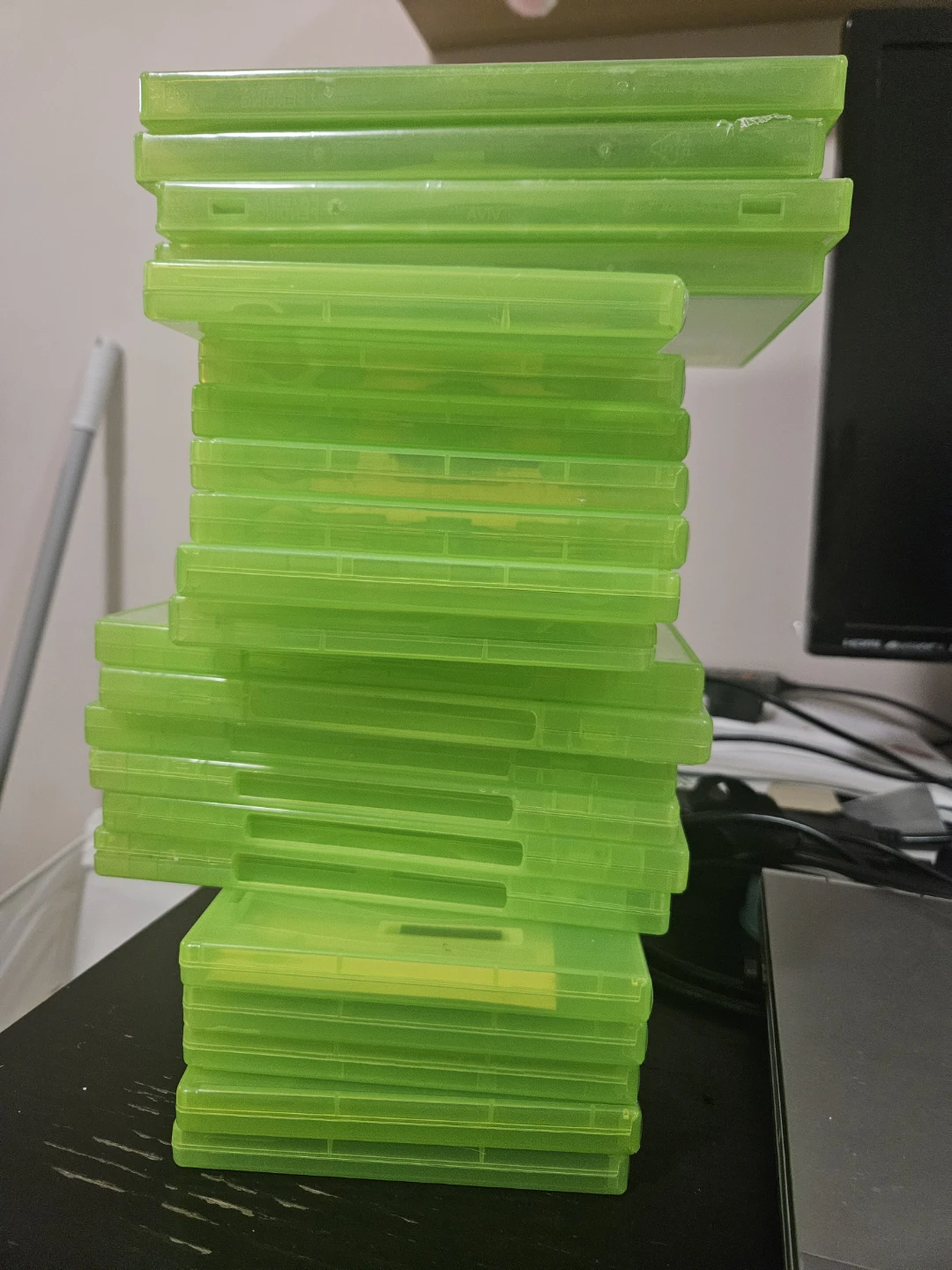 Stack of Xbox Game Cases