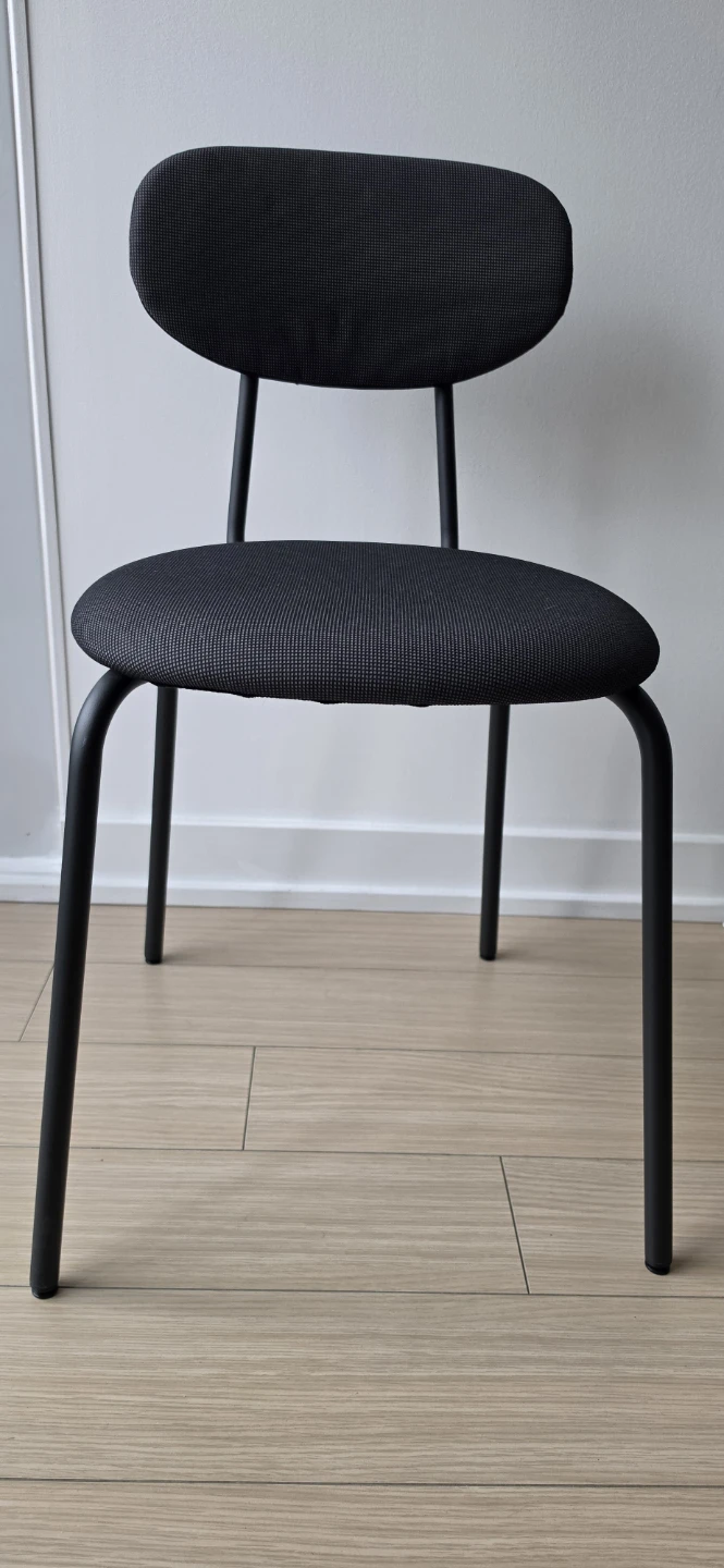 Pair of Dark Grey Upholstered Chairs - photo 2