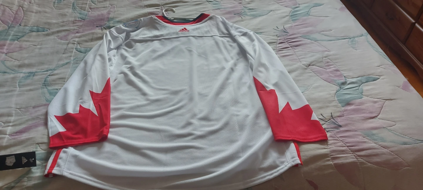 Adidas Hockey Jersey White Red Maple Leaf Canada 2XL - photo 2