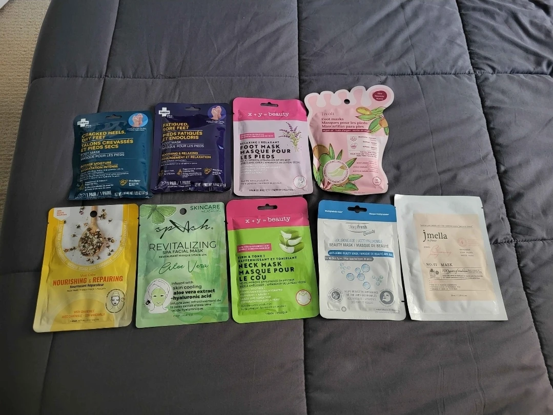 Foot, Neck and Facial Masks Set